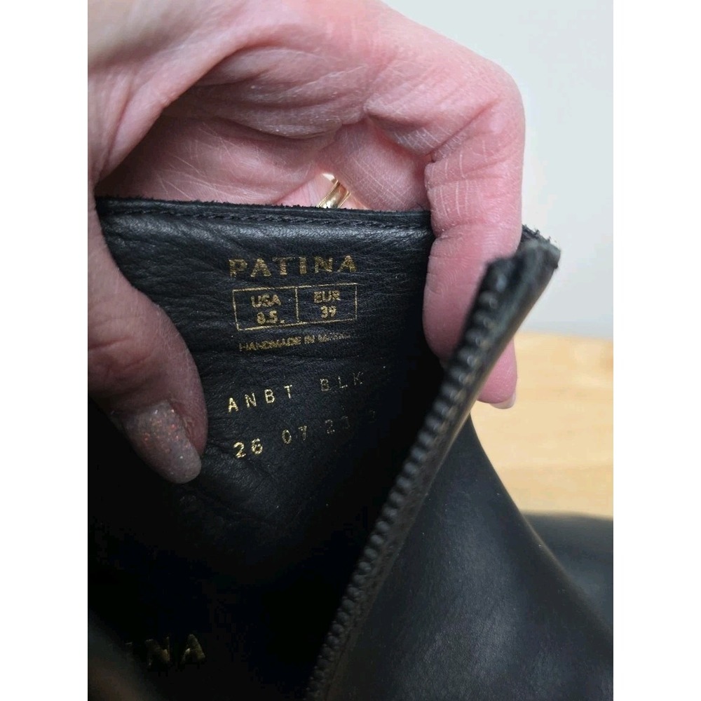 Portland Leather Company Patina Classic Chelsea Boots Lug Sole Blk EU 39 US 8.5 - Picture 7 of 12